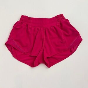 Lululemon Pink Women's Athletic Shorts Hotty Hot low rise size 4